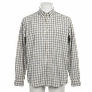 J.Crew Button Down Shirt Mens XL Blue Yellow Gingham Plaid Cotton Long Sleeve